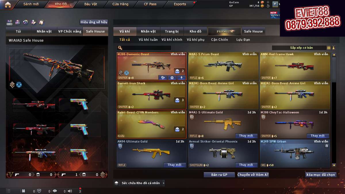 shop acc cf uy tin gia re
